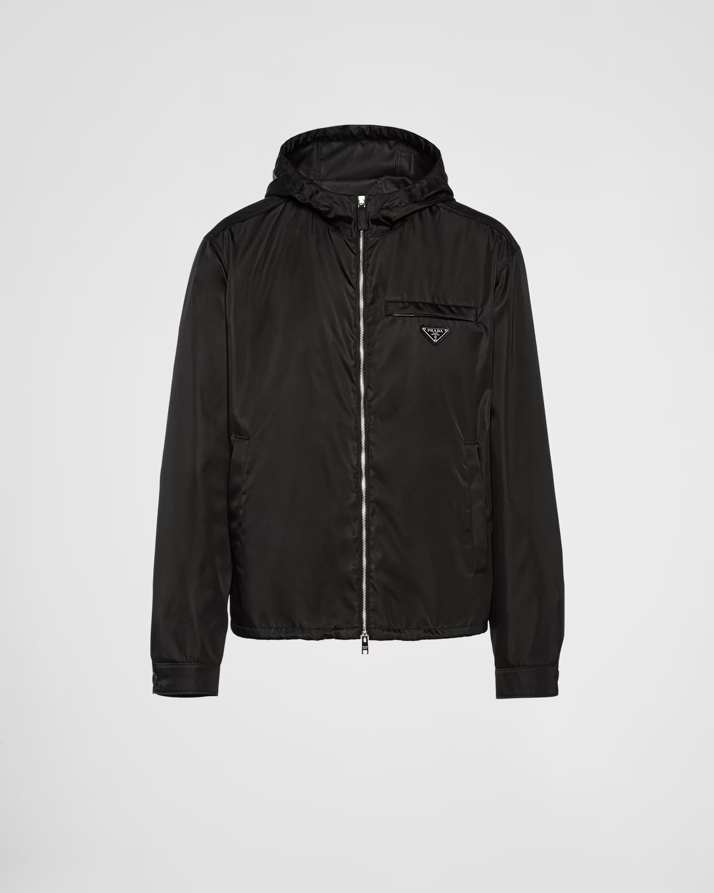 Blousonjacke aus Re-Nylon mit Kapuze